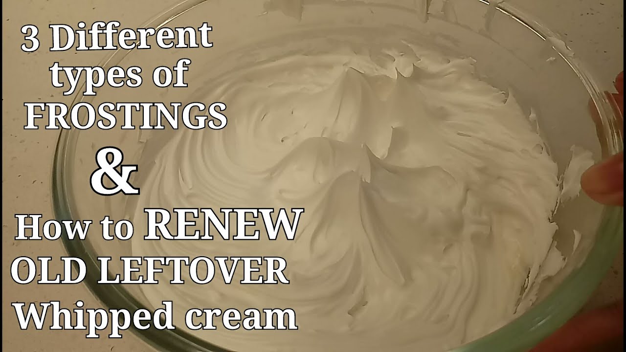 How to make 3 DIFFERENT FROSTINGS | WHIPPED CREAM | BUTTERCREAM | WHIPPED CREAM BUTTERCREAM FROSTING