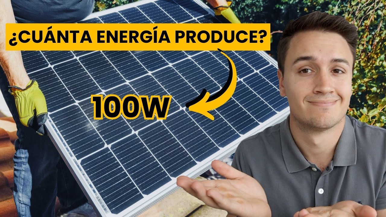 ¿CUÁNTO PRODUCE UNA PLACA SOLAR DE 100W? | ¿Puede alimentar una NEVERA?