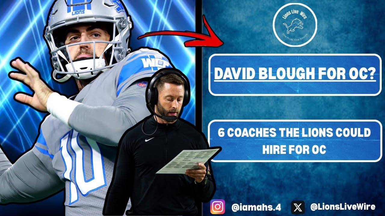 Former Lions QB David Blough To INTERVIEW For OC! 6 OTHER Coaches Lions Could Consider HIRING for OC