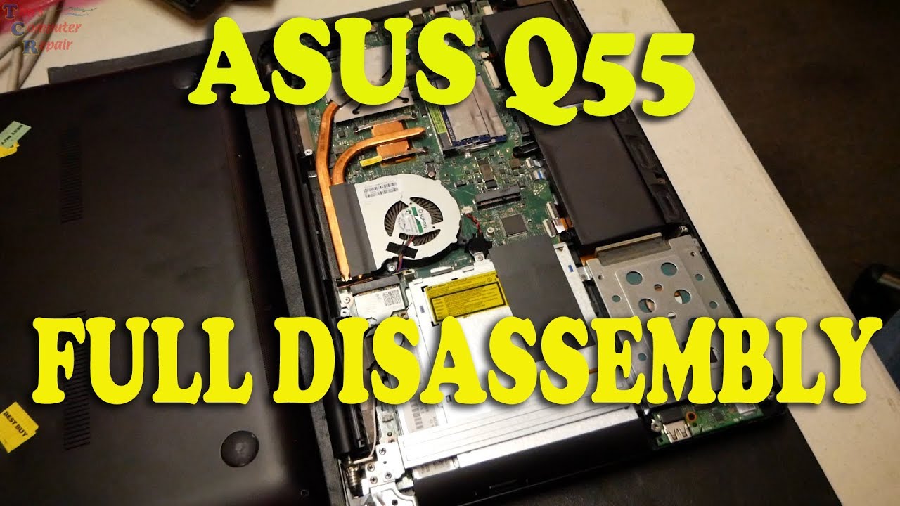 ASUS Q550L Full Disassembly Keyboard Palm Rest Power Button Replacement