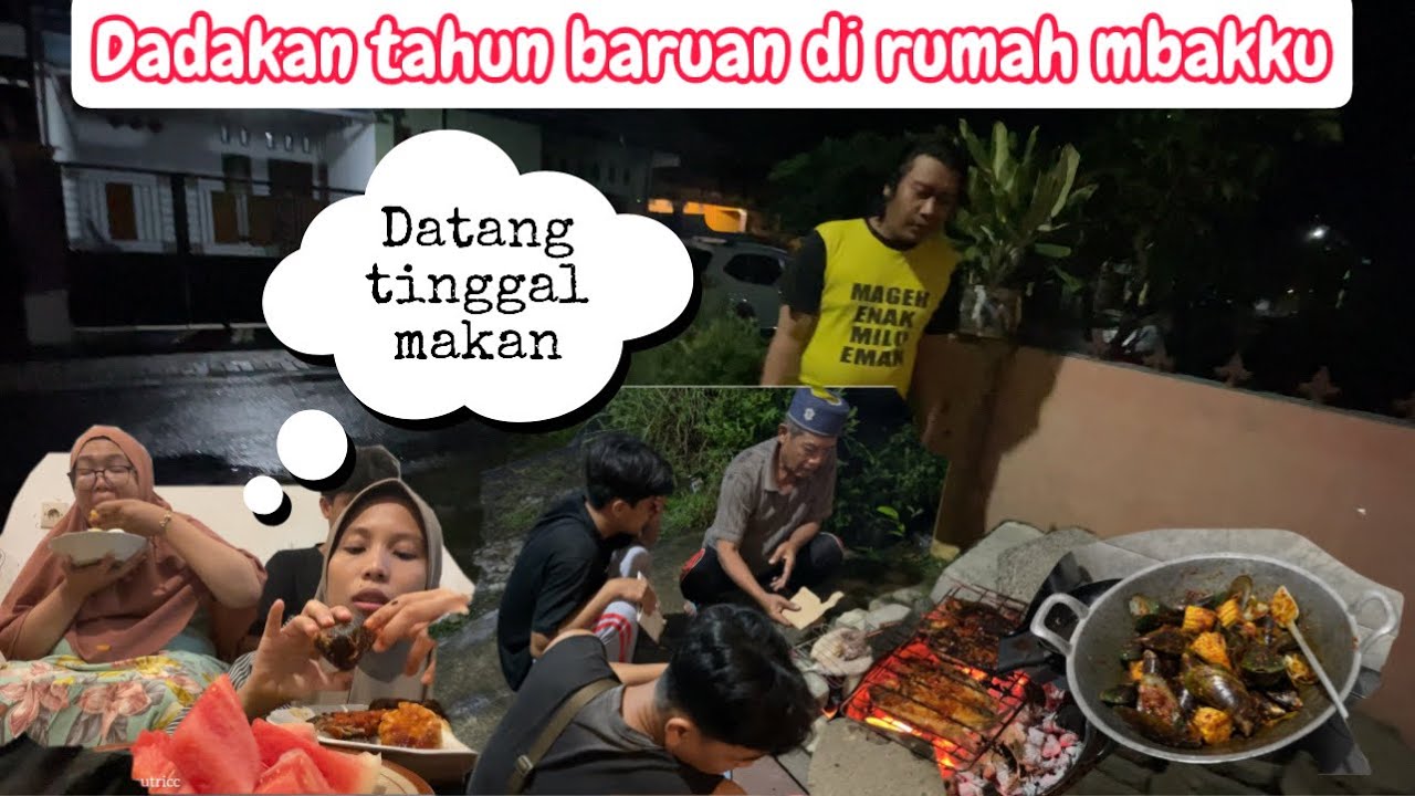 RELA TERJANG HUJAN DERAS DEMI BISA TAHUN BARUAN KUMPUL DIRUMAH MBAKKU