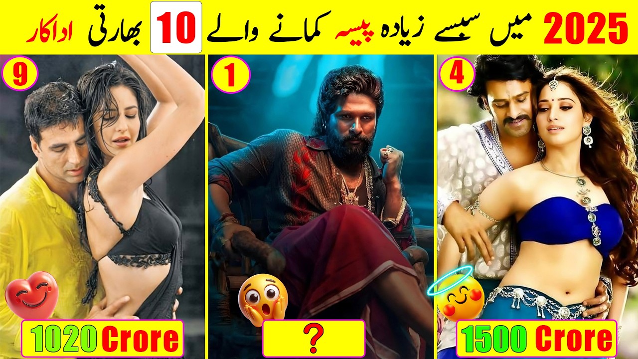 10 Highest Earning Millionaire Actors in India | 10 Highest Paid Actors in India in 2025