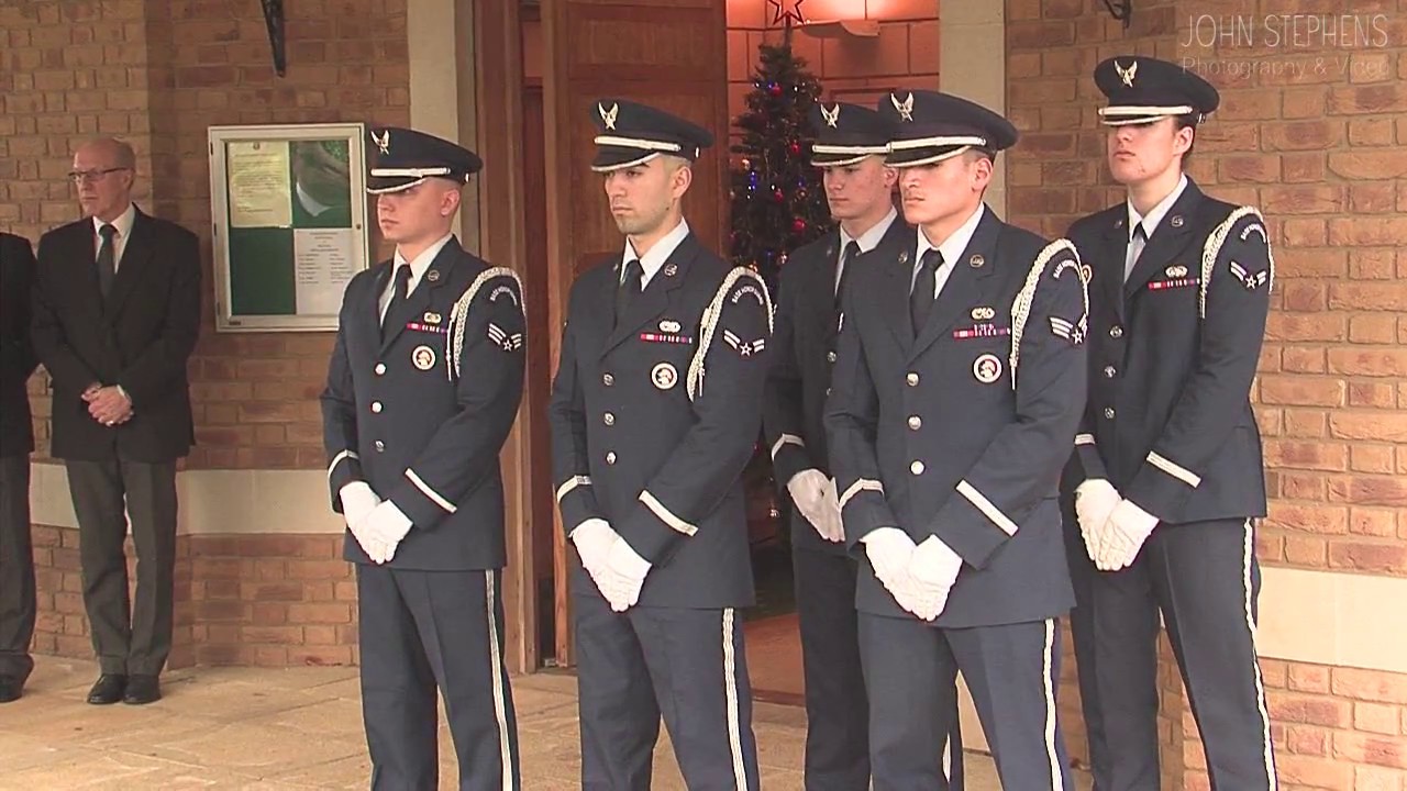 Banbury Crematorium - Roger Moser Banbury Funeral Video Oxfordshire Airforce Funeral Video by JSPV
