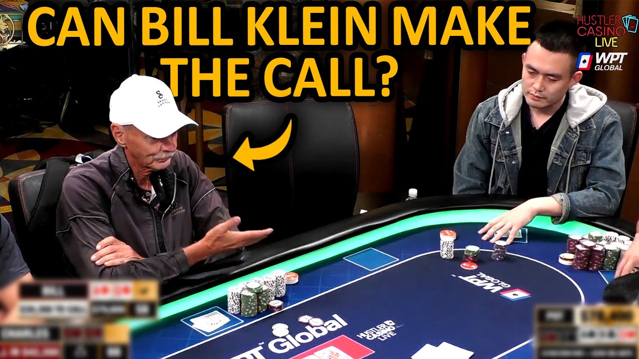 Bluff Shove Against Billionaire Bill Klein in a $100,000 Pot @HustlerCasinoLive