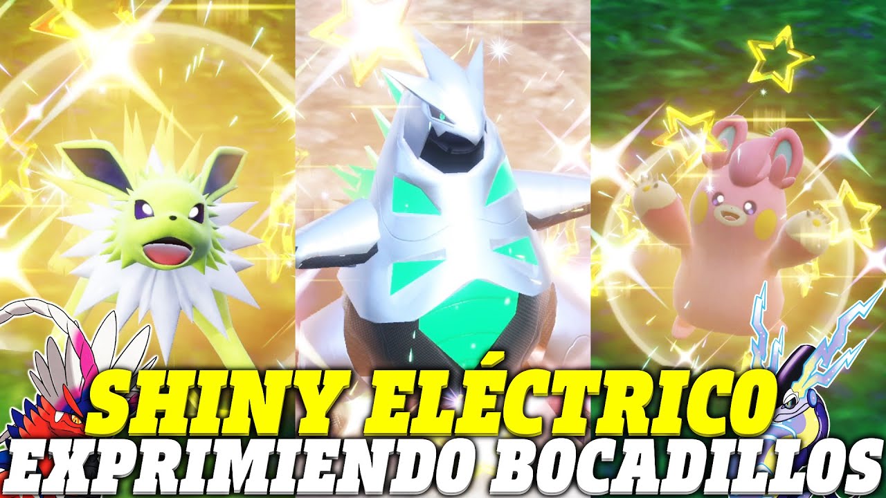 MEJORES LUGARES para CONSEGUIR SHINY ELÉCTRICO (EXPRIMIENDO BOCADILLOS 7) POKÉMON ESCARLATA PÚRPURA