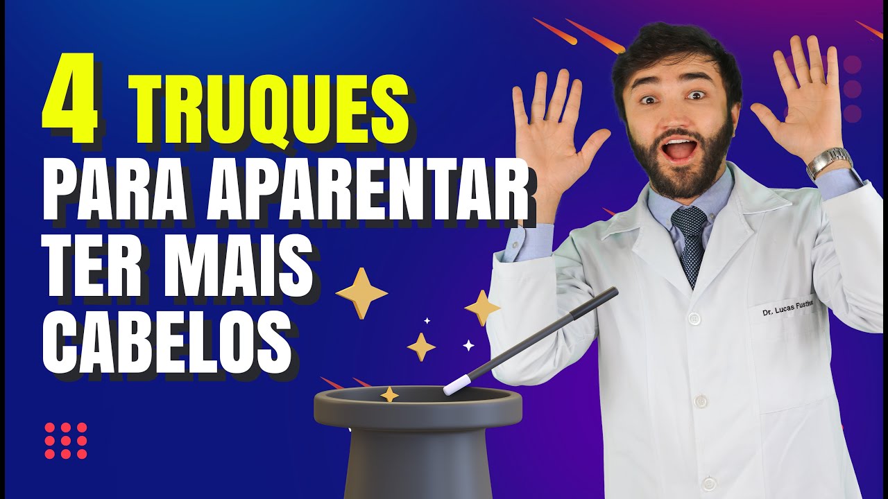 TRUQUE para APARENTAR ter mais CABELOS!