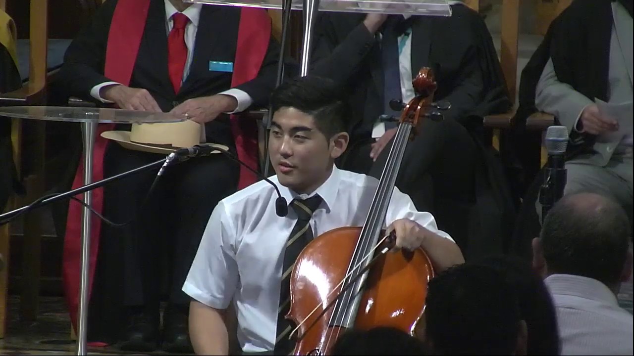 Noah Oshiro performing 'Lamentatio' by Giovanni Sollima