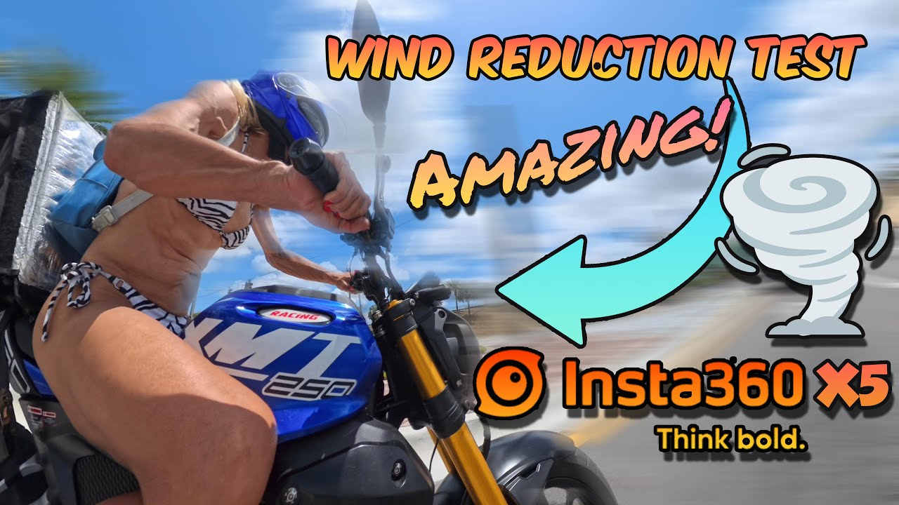 BIKINI Rider vs WIND NOISE?! Insta360 X5 Mic Test at Full Speed! 💨🔥