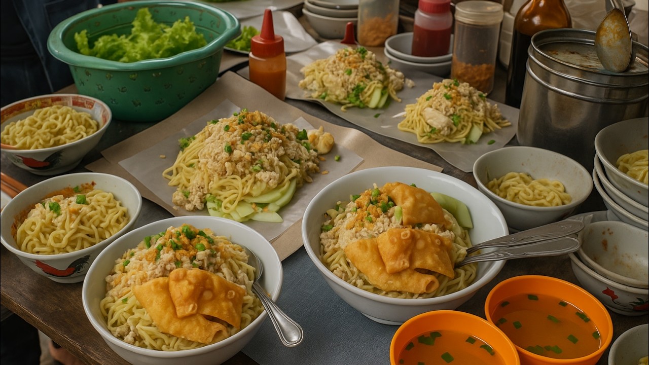 JUALAN 4 JAM 100 PORSI LUDES!! Pangsit Mie Ayam Bang Kobar