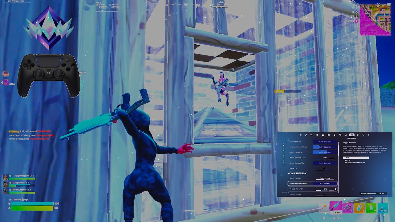 *NEW* Best Controller Settings + Sensitivity In Chapter 7 🎮(Fornite Reload Gameplay)
