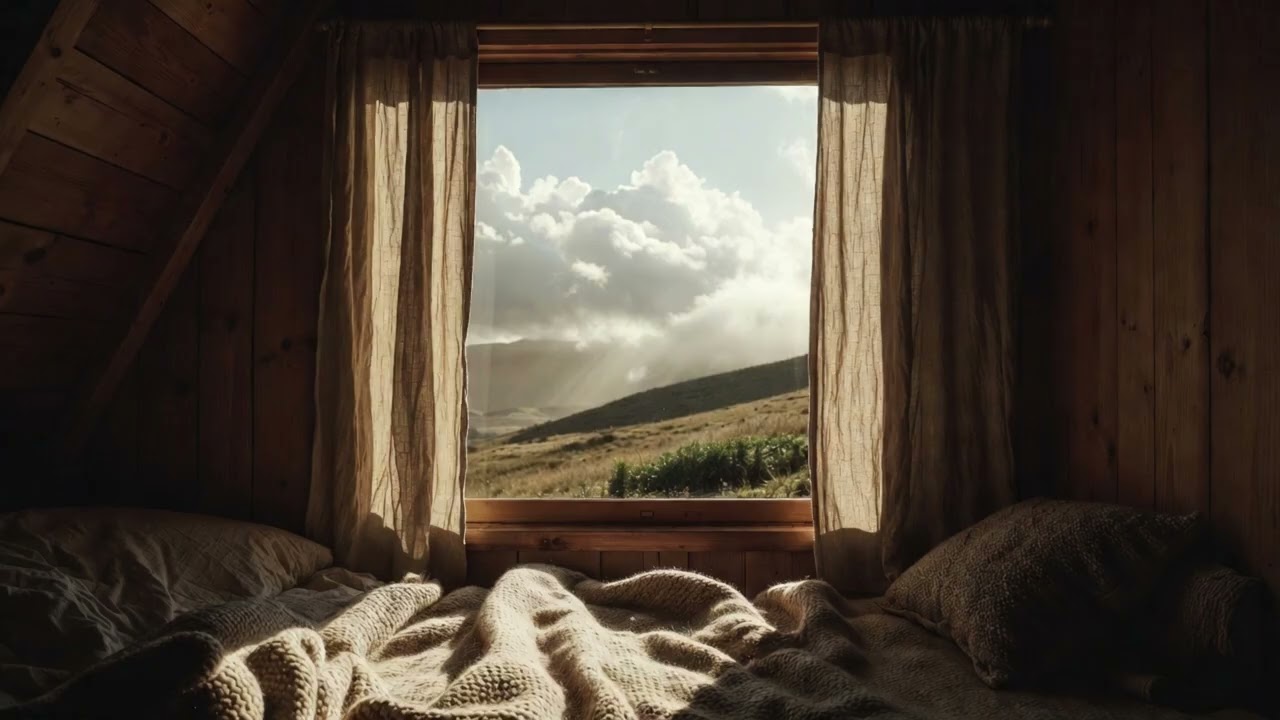 396 Hz Peaceful Music ☕ Cozy Cottage Calm for Stress & Fear Release — No Ads