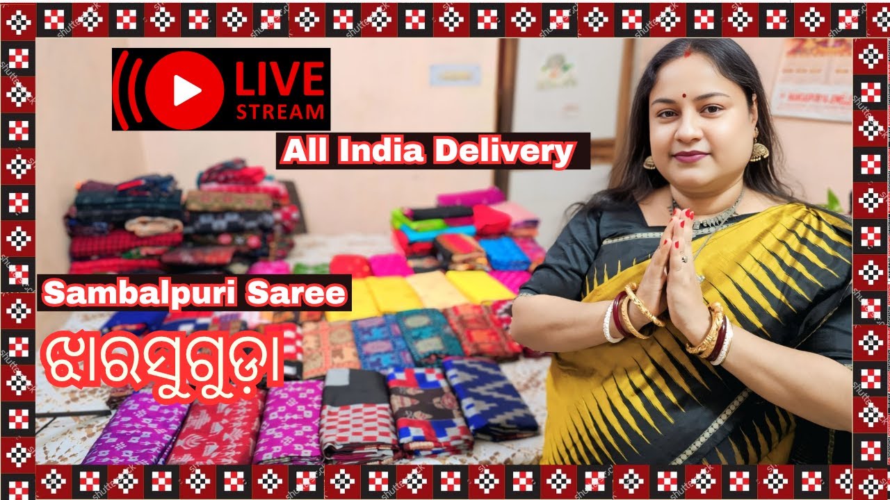 LIVE Sambalpuri Saree Collection | Chandana Nani Jharsuguda | Call to Book: 9437110567
