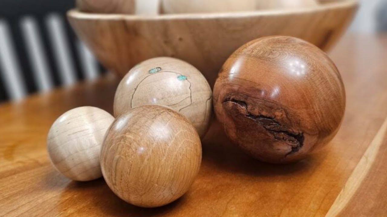 Cómo Tornear una esfera fácil, con explicaciones. Método del 40% y con cepo