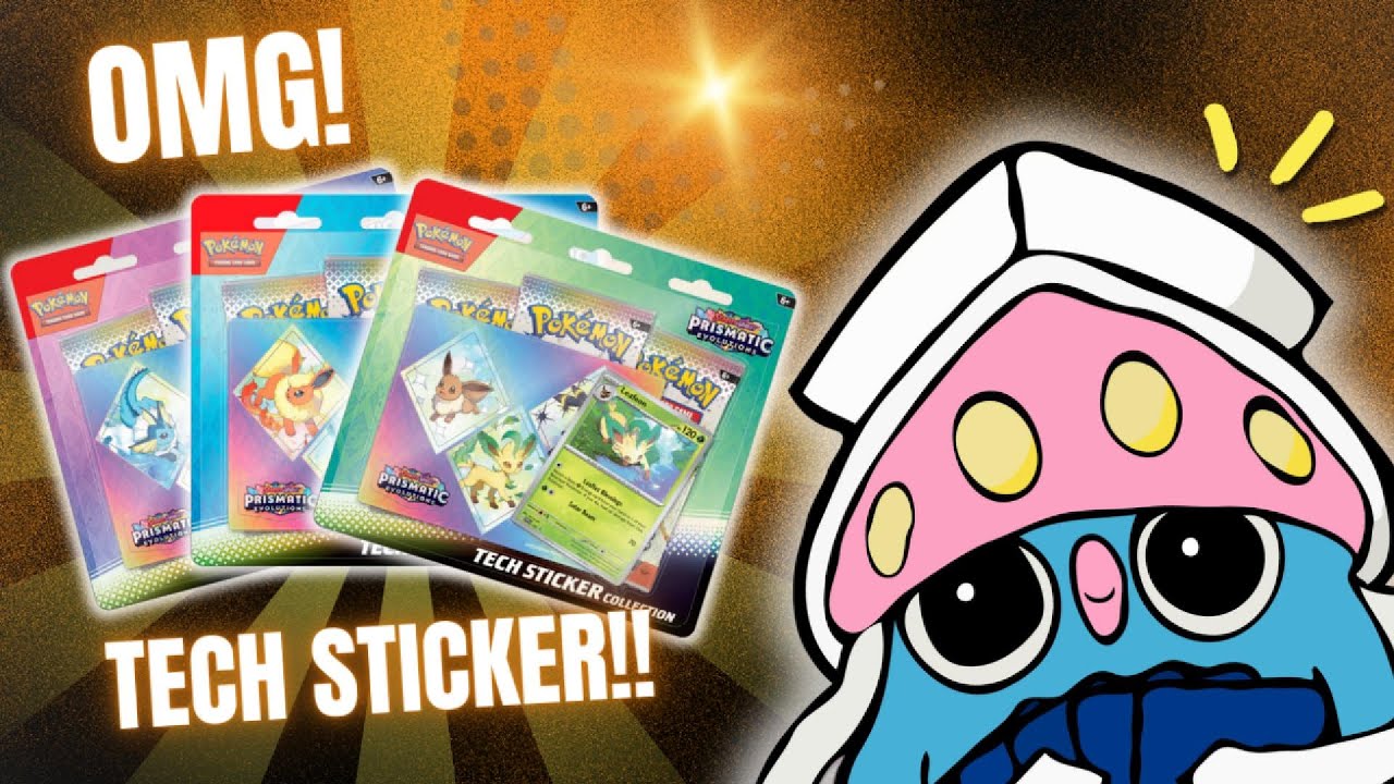 UNBOXING PRISMATIC EVOLUTIONS TECH STICKERS X3!!
