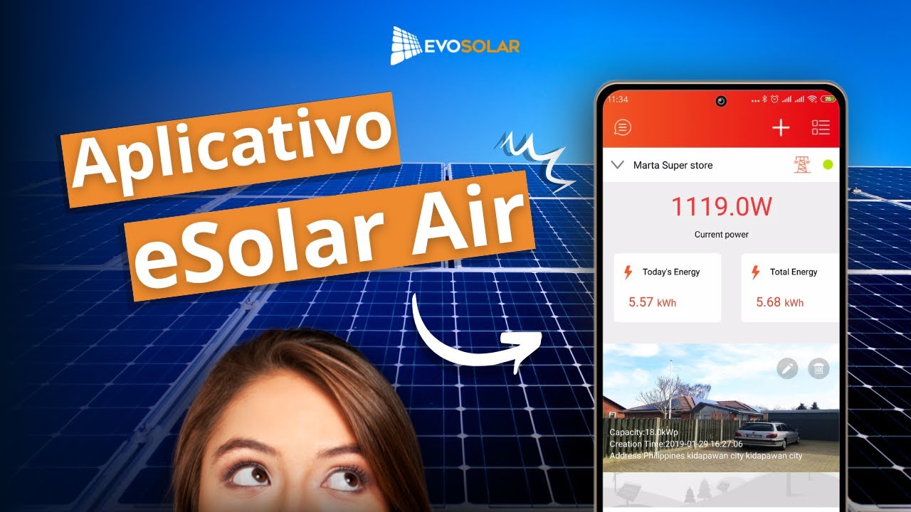 Aplicativo eSolar Air - Acompanhe a Geração do seu Sistema de ENERGIA SOLAR 📱🌞