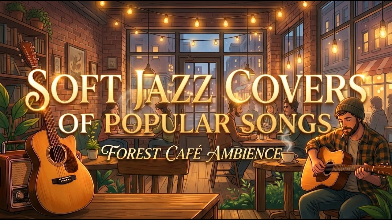 Find Your Zen: Jazz  of Popular Songs 🌿 Relaxing Forest Café Music for Study, Focus & Chill