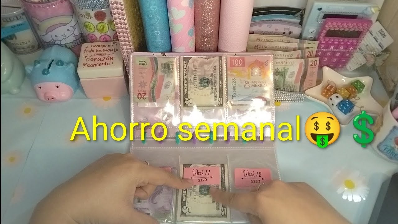 Ahorros💲 semanales de largo plazo 🤑/ Reto de 52 semanas💵#ahorrochallenge 
