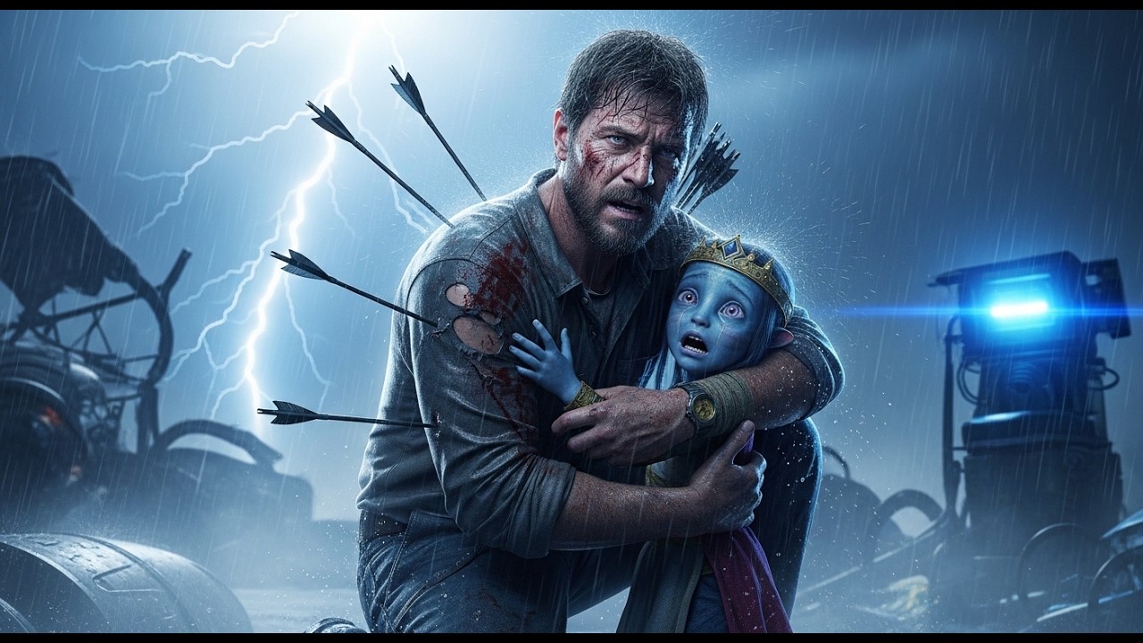 He Shielded a Small Alien Girl from Poisoned Arrows—Years Later, the Galaxy’s Queen Knelt in Tears |