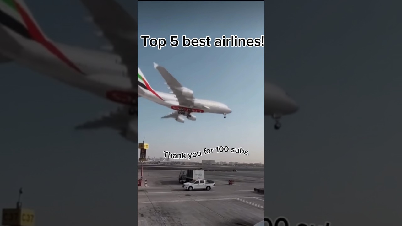 TOP 5 BEST AIRLINES! #aviation #viral #top5 #airlines Inspiration by @JetWings_Aviation