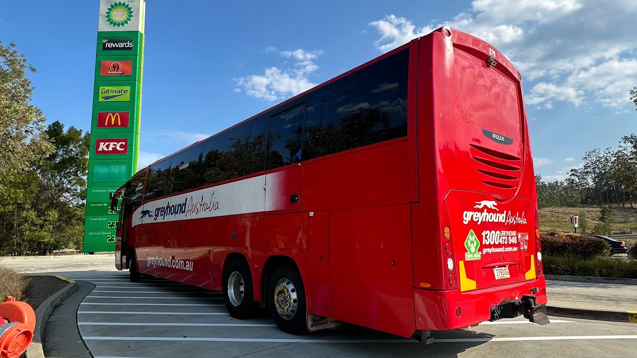 Taking a ride on Greyhound Australia’s “379DOG”, 2014 Volvo B13R Irizar Century body.