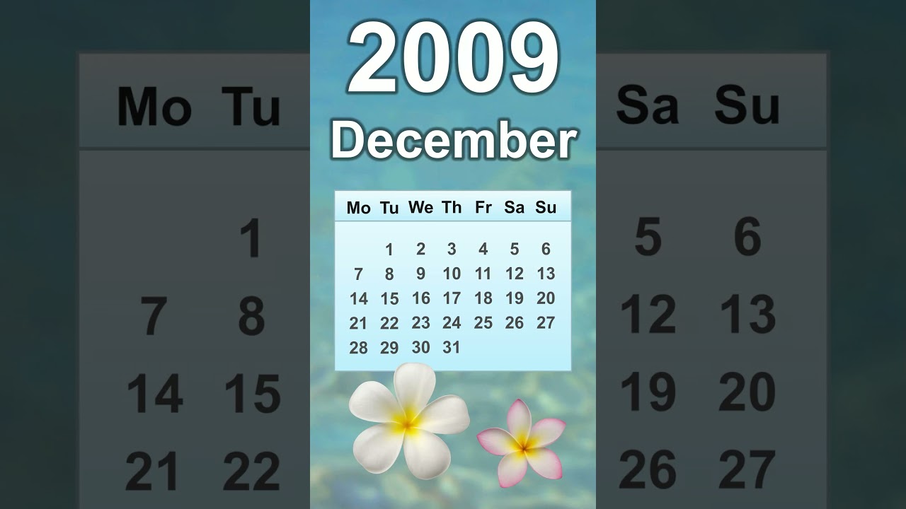 December 2009 Calendar