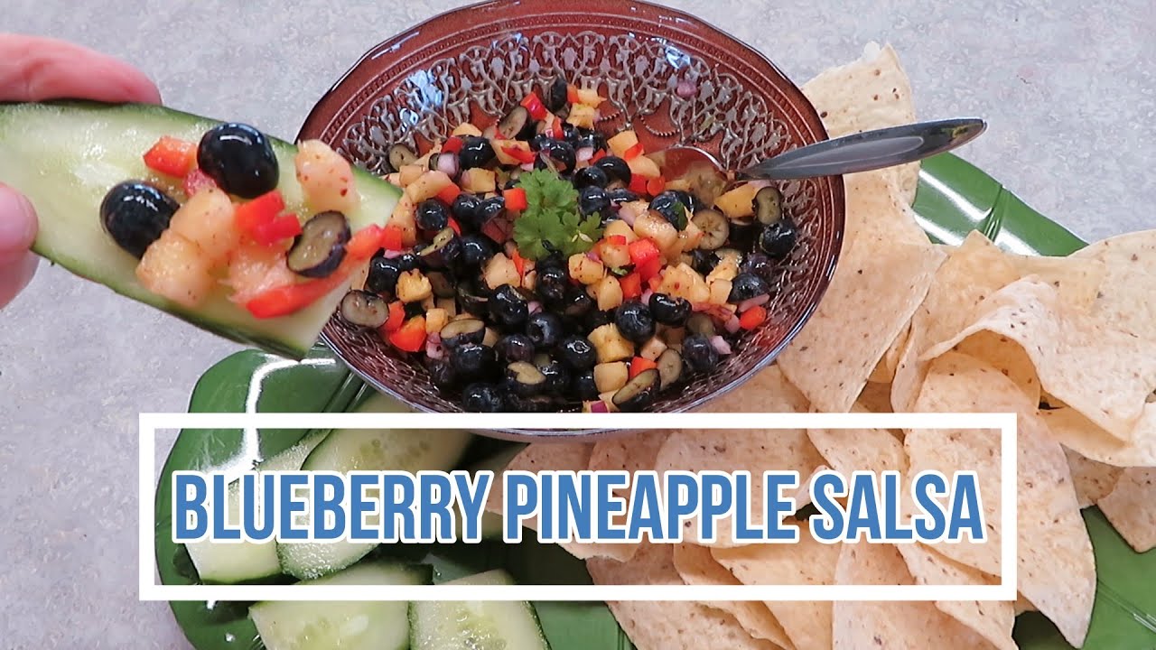 Blueberry Pineapple Salsa // Vegan // Gluten Free // Plant Based // RAW VEGAN // Oil Free // WFPB