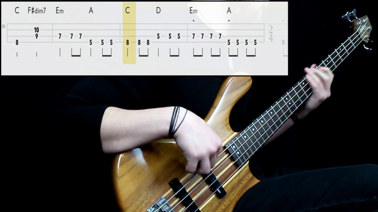 Red Hot Chili Peppers - Road Trippin' (Bass Cover) (Play Along Tabs In Video)