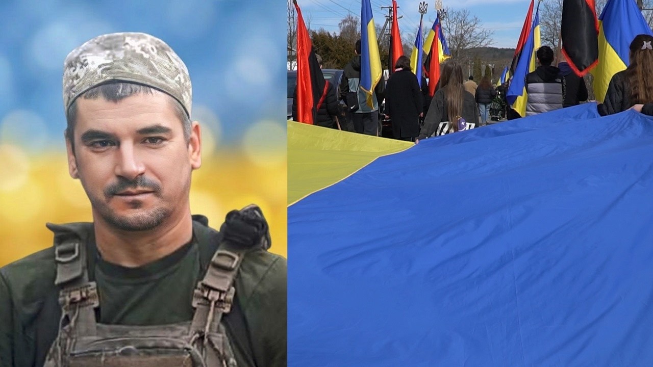 Прощання з Героєм України Насадюком Петром в селі Гвізд