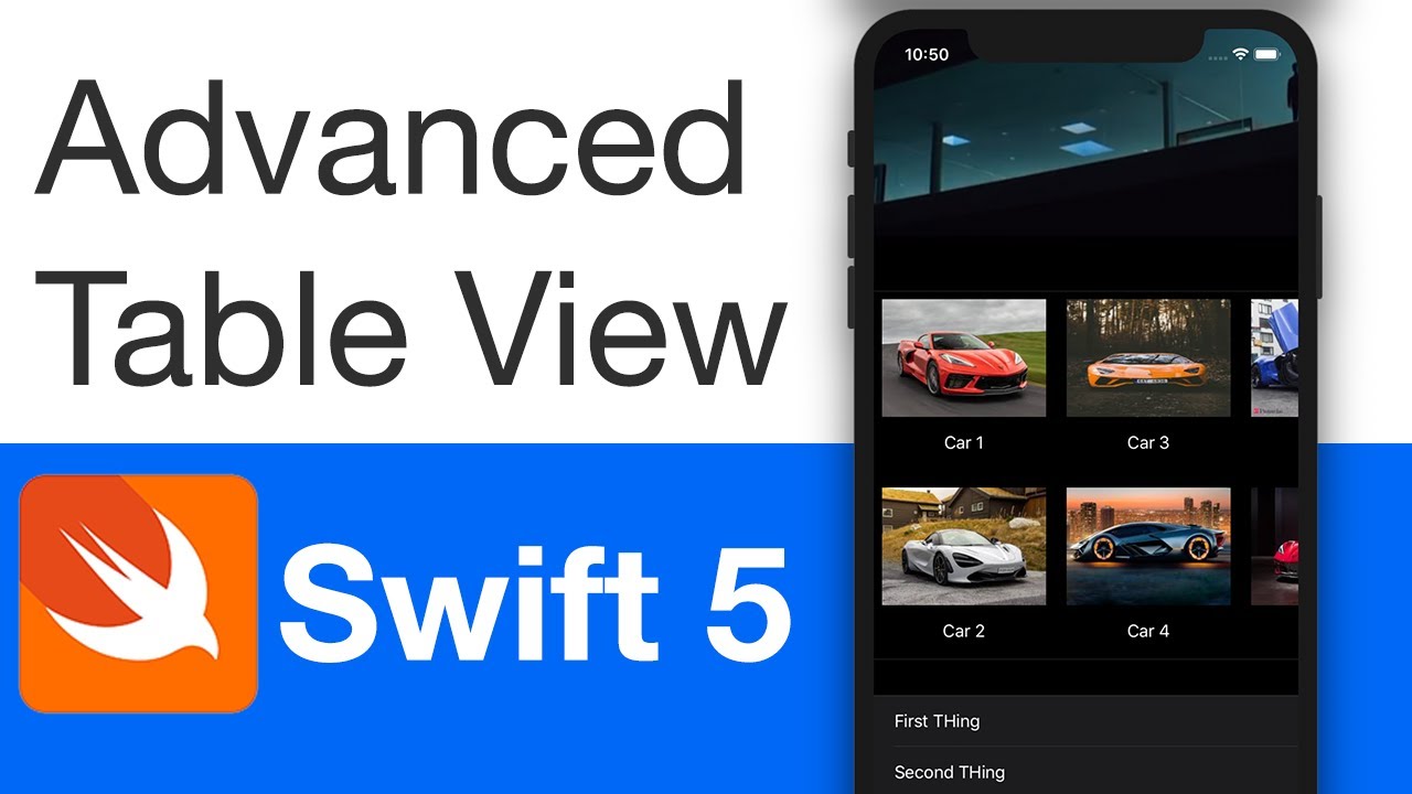 Advanced Table View in Swift 5 (Xcode 11, 2020) - iOS Beginners