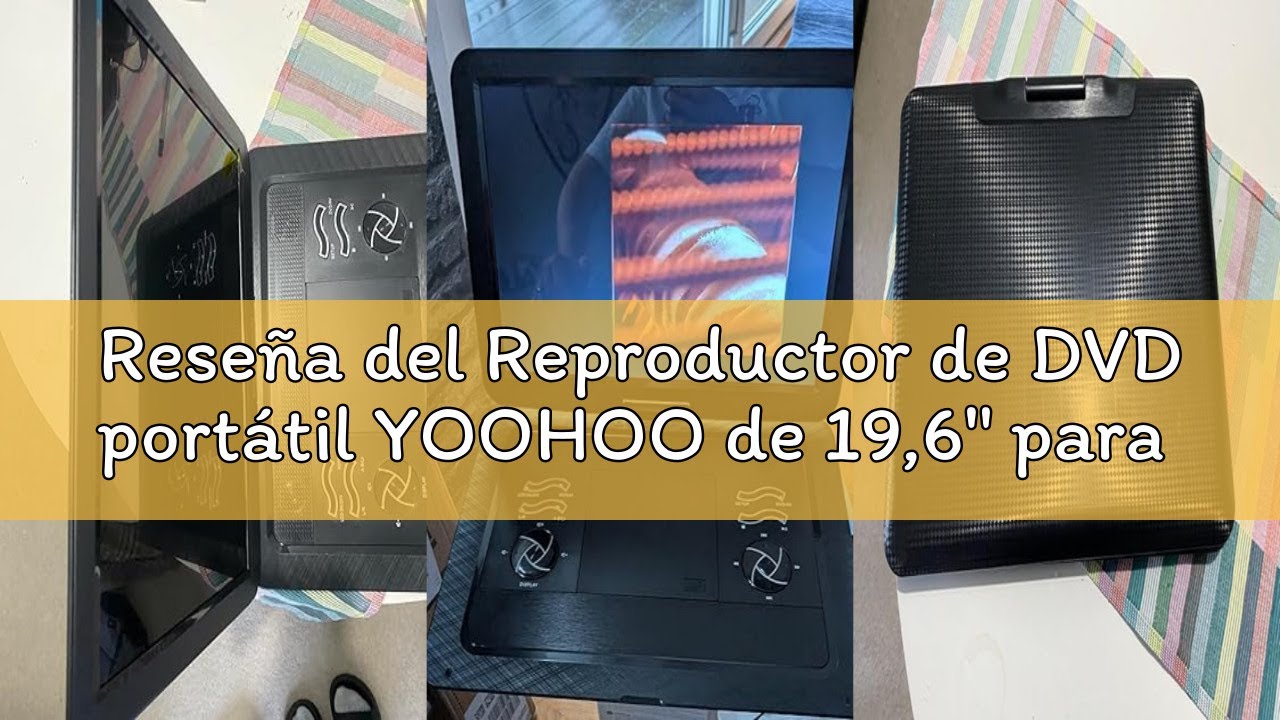 Reseña del Reproductor de DVD portátil YOOHOO de 19,6
