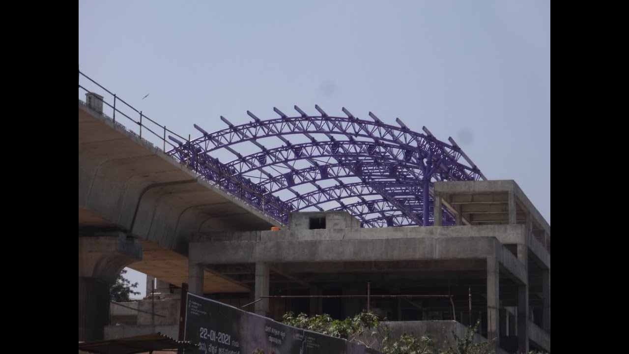 Krishnarajapura - Tin factory Metro Station phase 2 update 2021 Part 2 🚇Ⓜ️🚆🚉🛤️🚝🚈🚋🚇