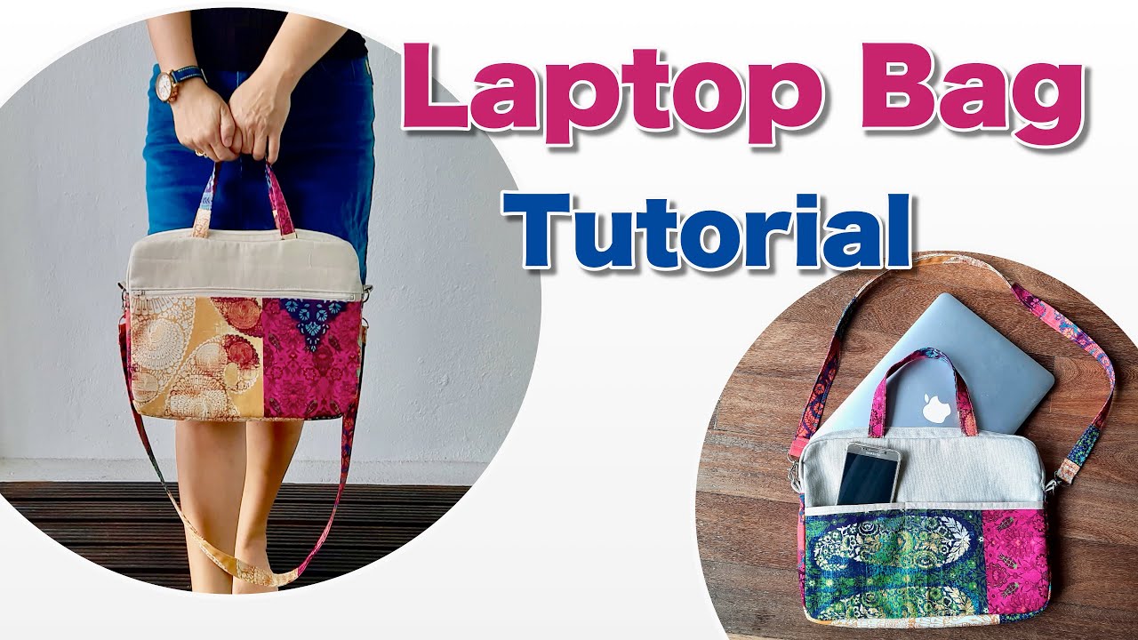 DIY Laptop Bag with 6 pockets /11