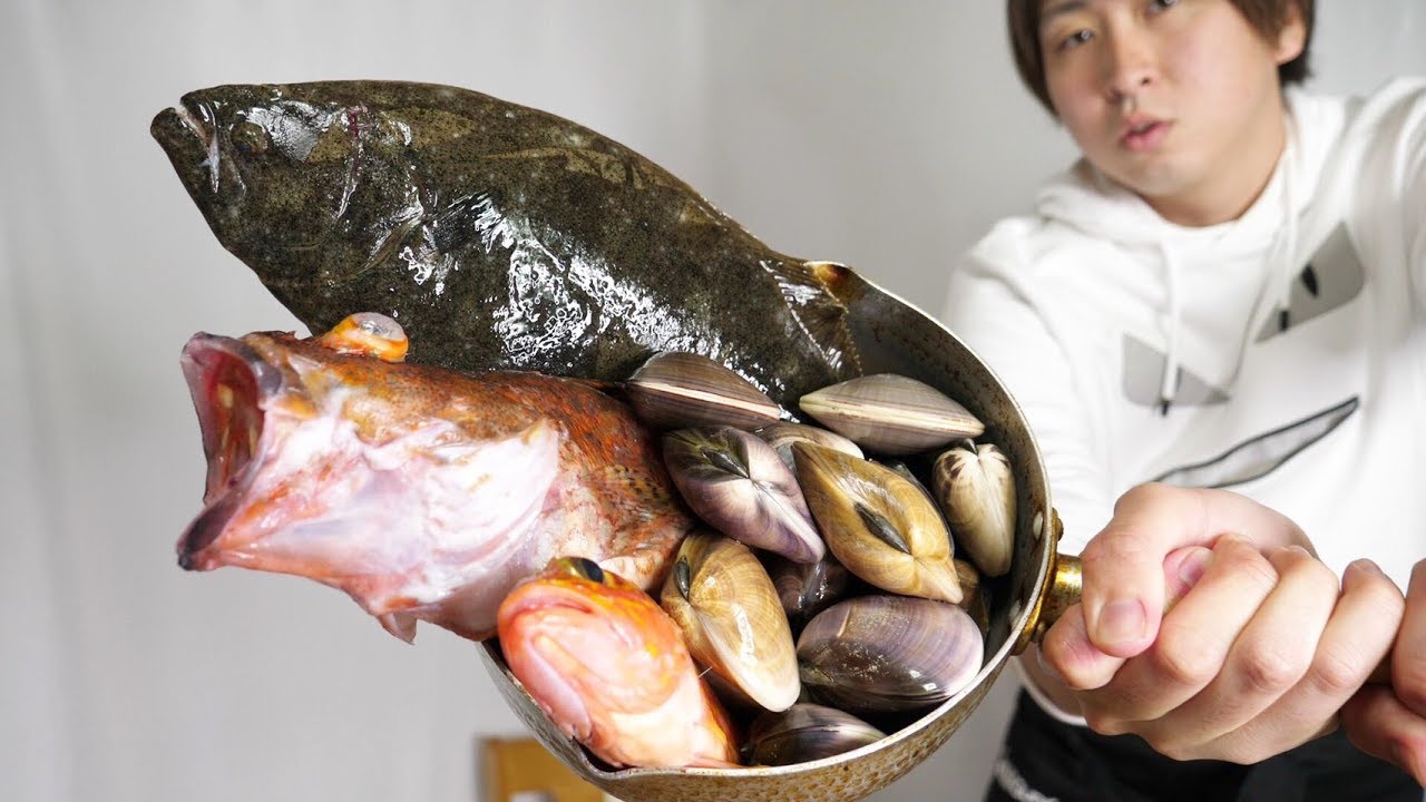 釣れた魚介類をすべて圧力鍋にポーン！極上の魚介スープを作ってみた。