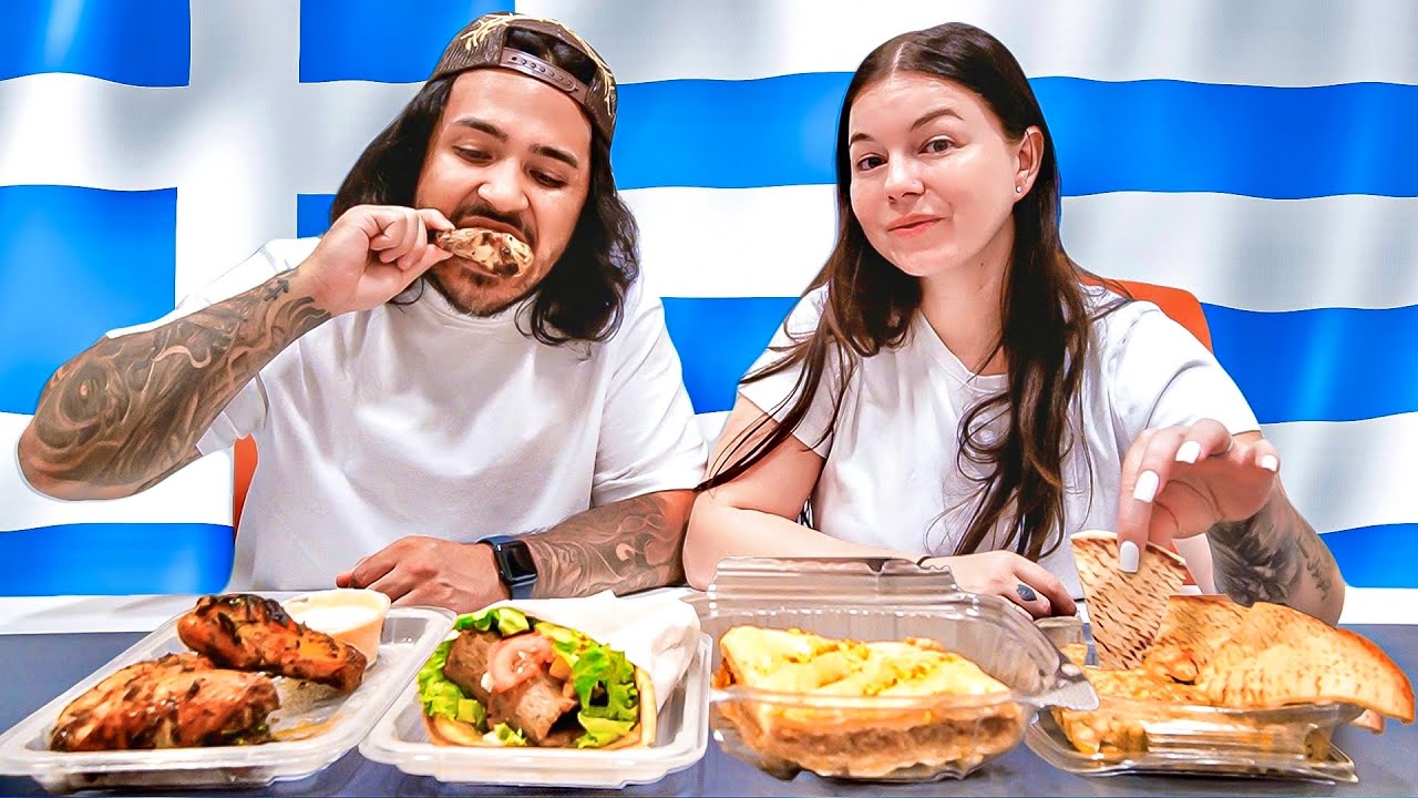 Trying GREEK FOOD for the FIRST TIME!
