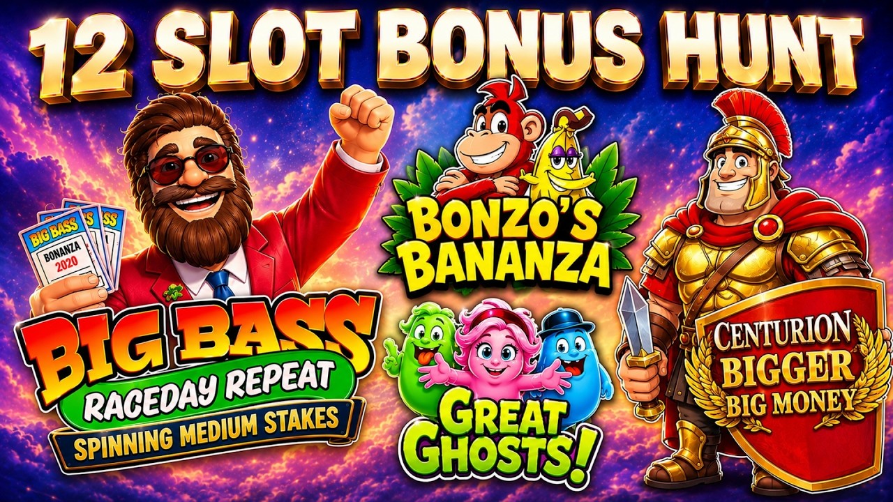 12 SLOT BONUS HUNT 🎰 Spinning 40p & 50p Stakes 🎰13.06.26🎰