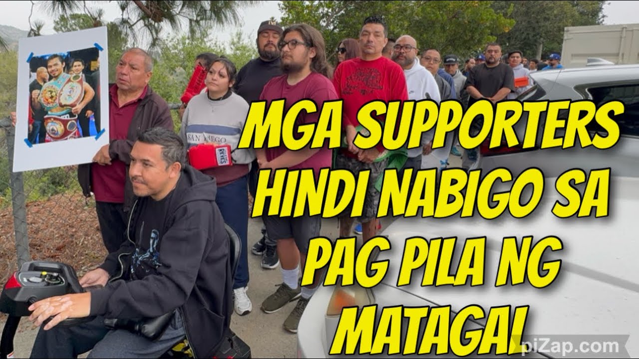 Halos kababayan ni Barrios ang mga supporters na pumunta para ma meet si Manny Pacquiao