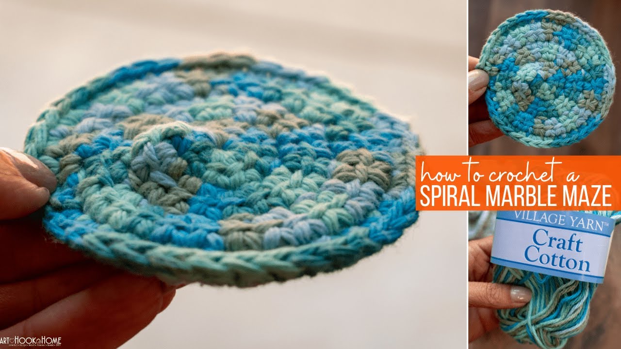 Crochet Spiral Marble Maze Tutorial