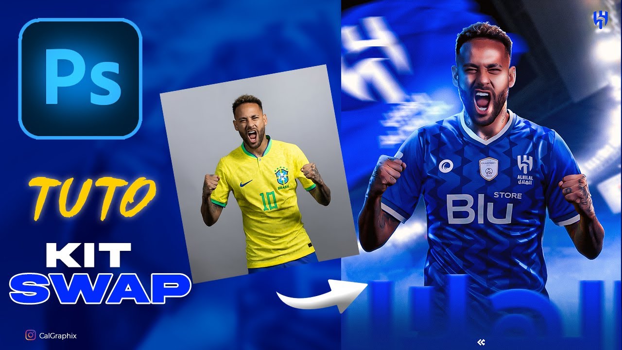Comment changer facilement le maillot d'un joueur / Easy kit swap (Photoshop)