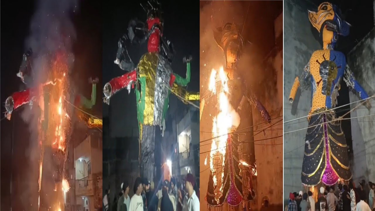 3 अक्टूबर को चंदर विहार में रावण जला | Delhi Chander vihar mein pahli bar 2 din Dussehra banaa
