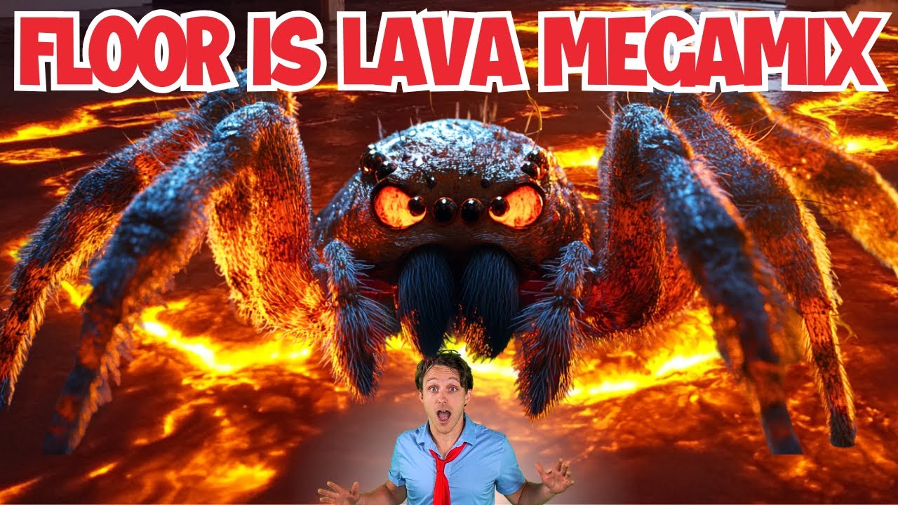 Floor Is Lava Megamix 🌋 | Fun Kids Brain Break, Workout Exercise & PE Game