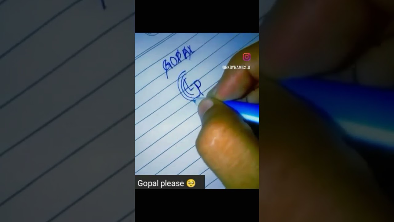 GOPAL Name Logo Design #gopal #logo #design #name #logodesign #shorts #graphicdesign #pixellab