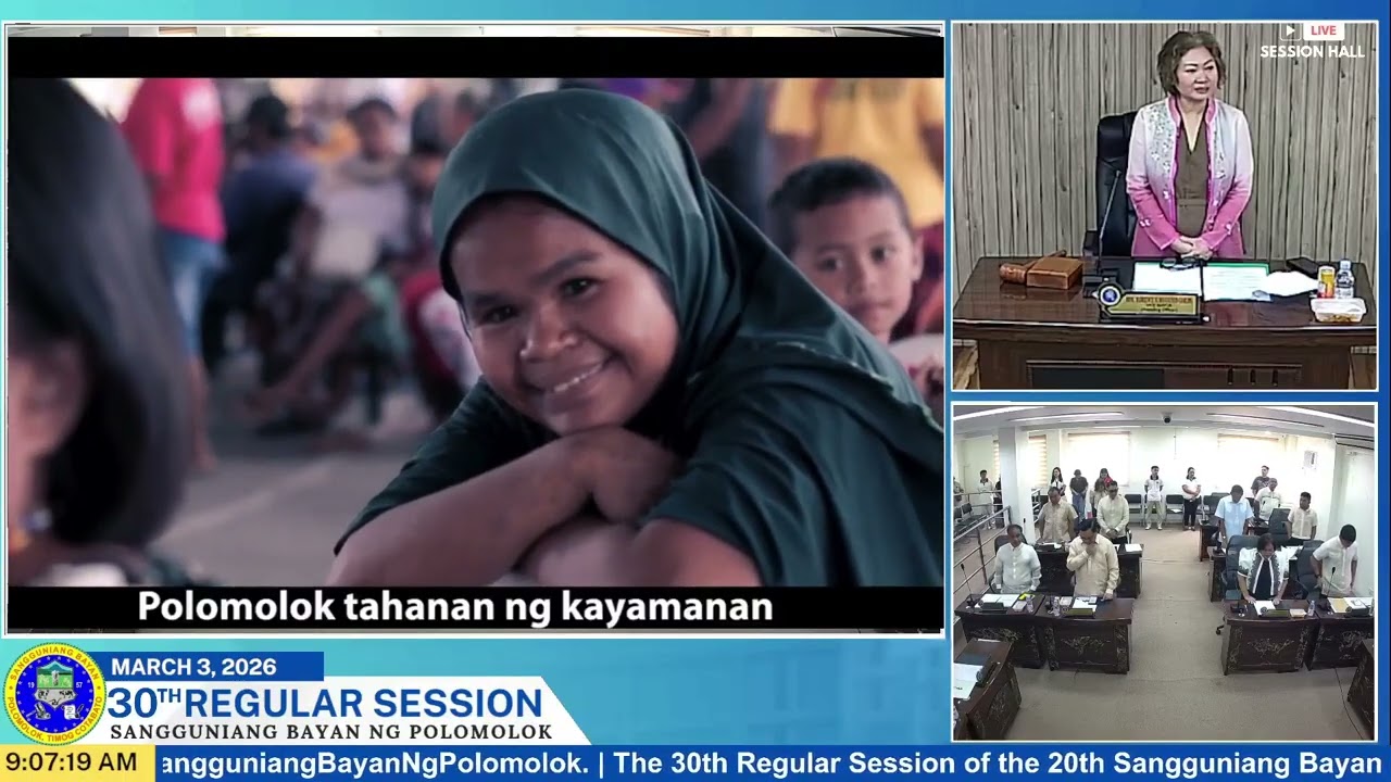 The 30th Regular Session of the 20th Sangguniang Bayan of Polomolok
