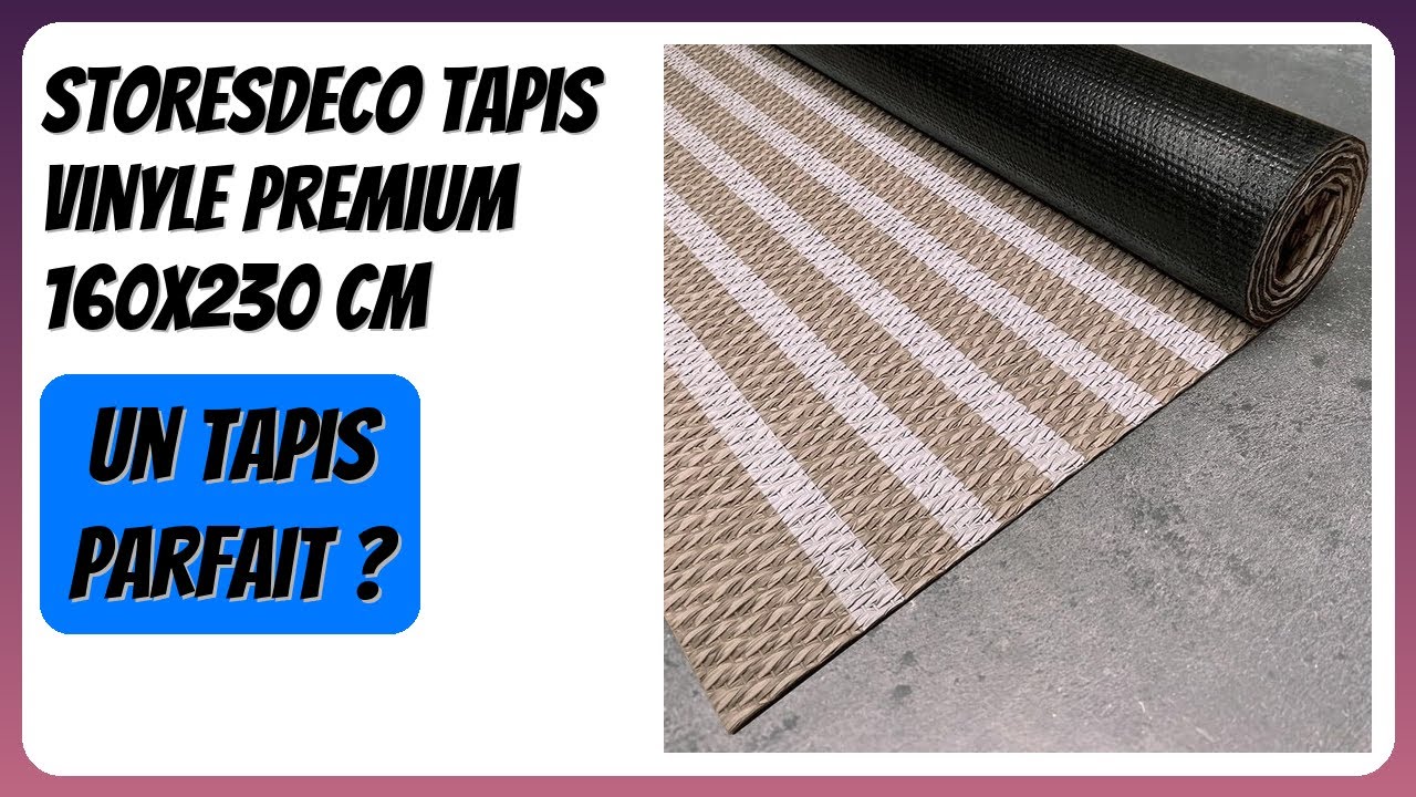 AVIS (2026) : STORESDECO Tapis Vinyle Premium 160x230 cm. DÉTAILS