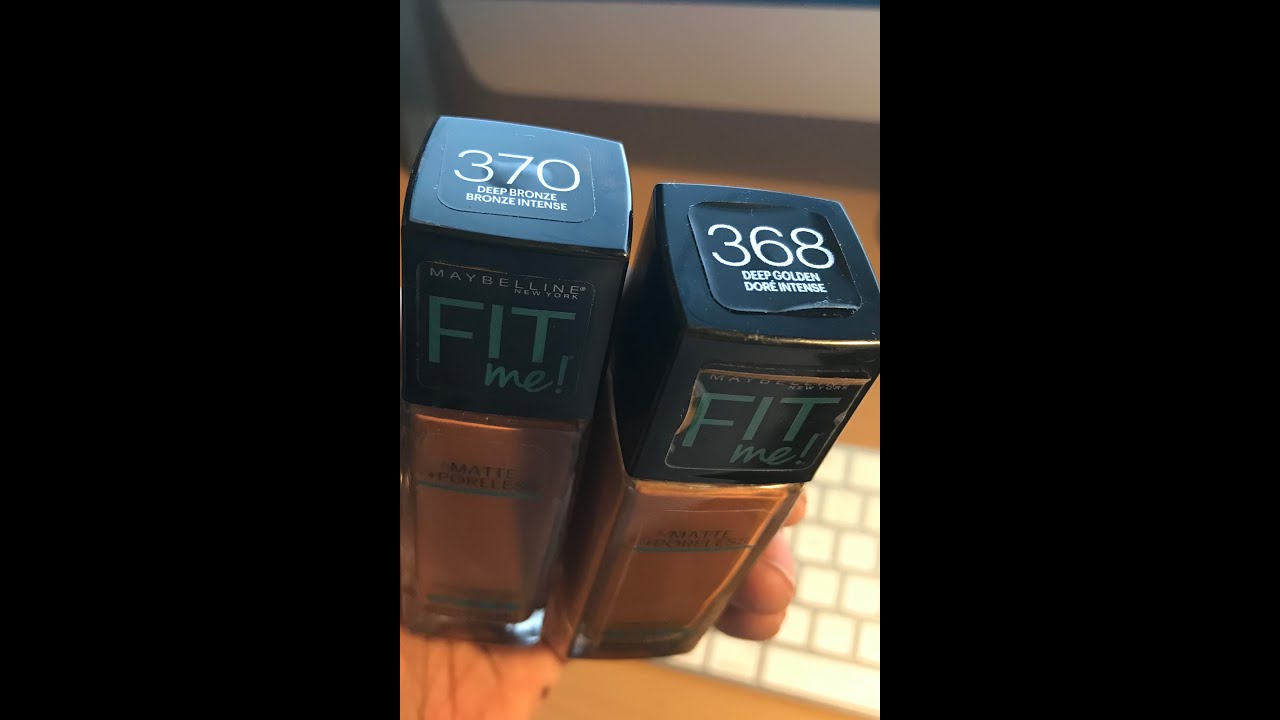 Review:  368 & 370 Maybelline Fit Me