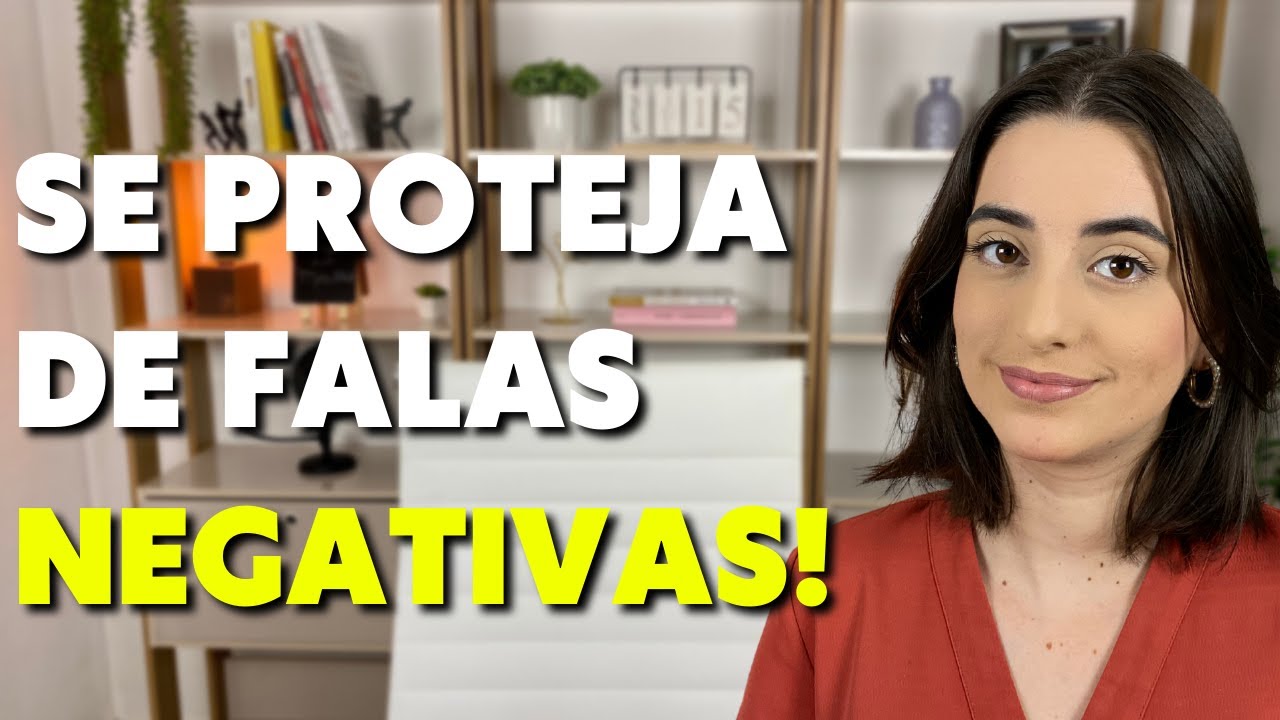 Como se proteger de palavras negativas para AUTOESTIMA?