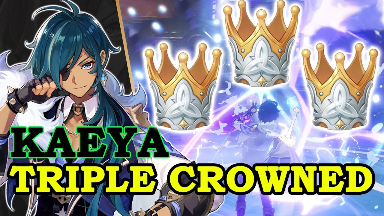 3x Crowned C1 Kaeya Showcase (Gladiator's Finale) - Genshin Impact