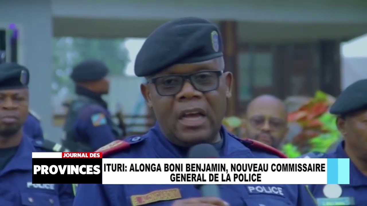 Ituri: Alonga Boni Benjamin, nouveau commissaire général de la Police