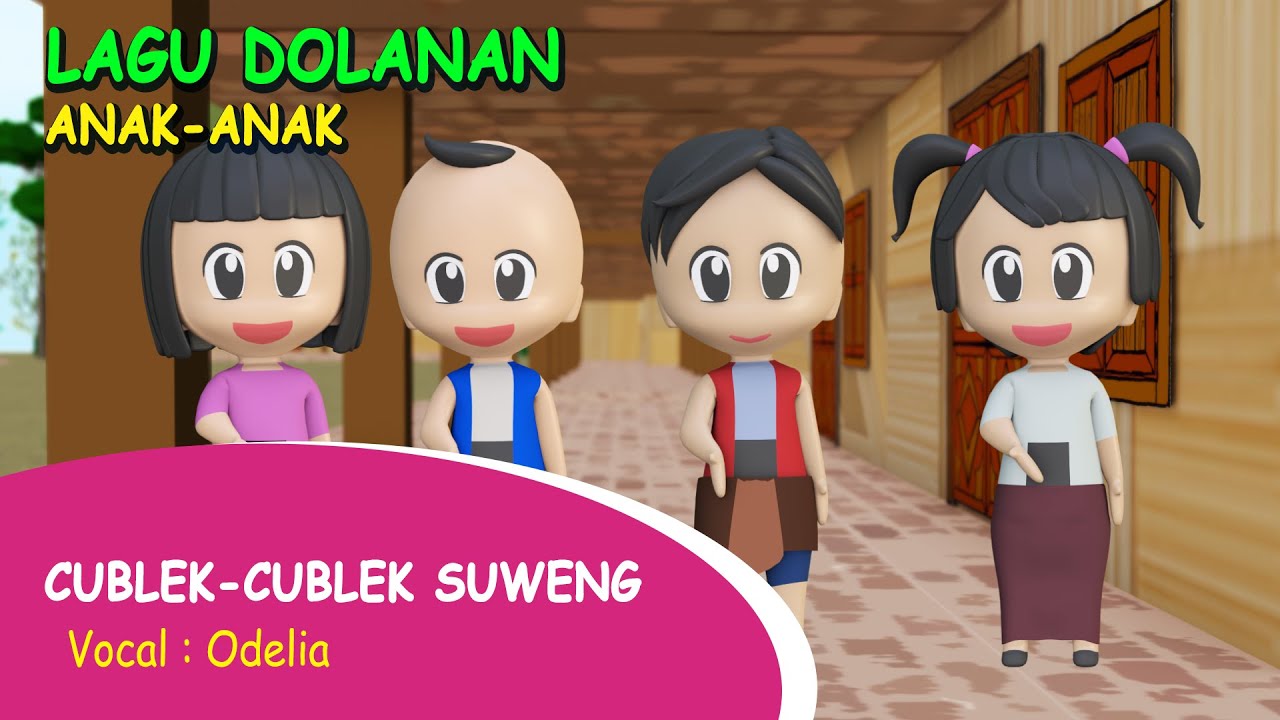 Lagu Dolanan Animasi | Cublek-cublek suweng | Odelia