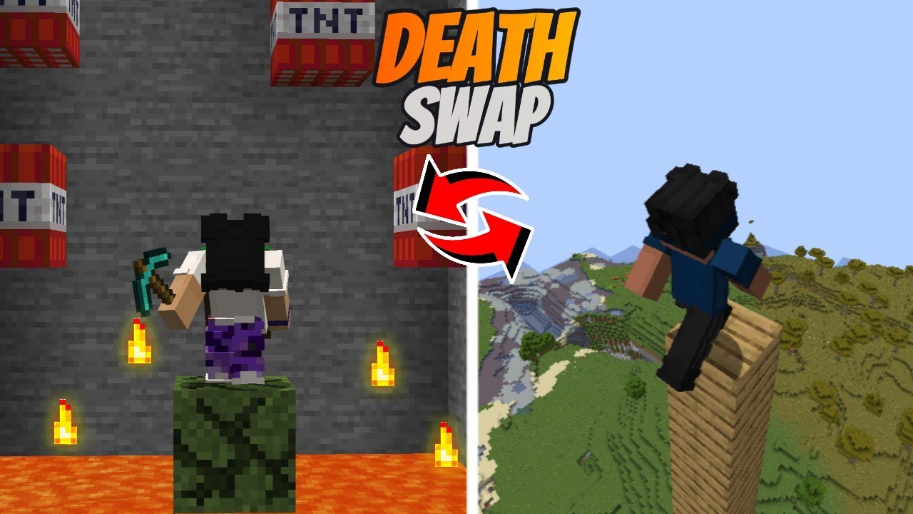 Minecraft DEATH SWAP Challenge Gone Wrong! 😂