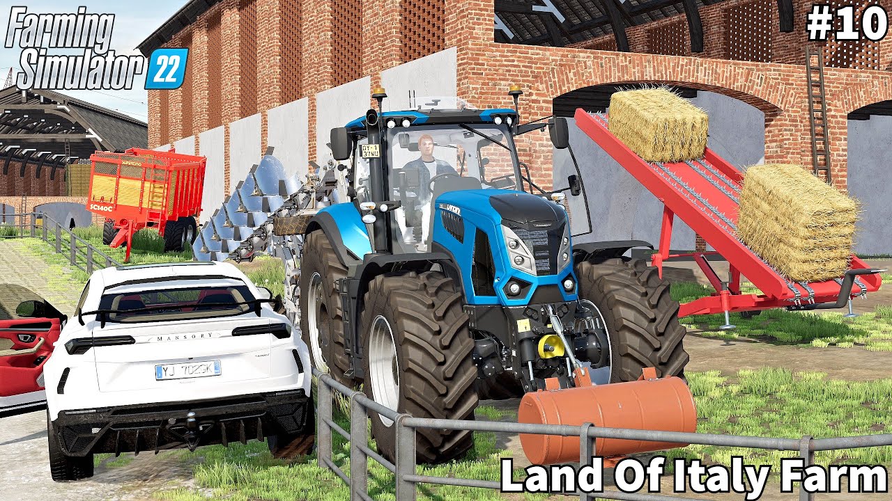 Storing Bales, Spreading Manure & Transporting Milk│Land Of Italy│FS 22│Timelapse#10
